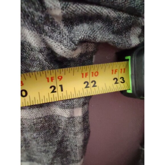 Lucky Brand Shirt Mens Medium Gray Plaid Saturday Stretch Snap Flannel - Picture 10 of 11